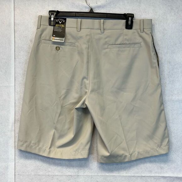 NWT CALLAWAY Shorts Men's Size 36 Beige High-Rise Golf Performance Classic Fit - Picture 8 of 12